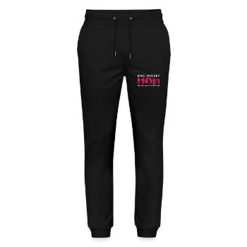 Disc Jockey Maman L’Idole Le Mythe Aime Platine - Pantalon de jogging bio MOVER Stanley/Stella unisexe - noir - Devant - Marisol (170cm) & Nik (191cm)