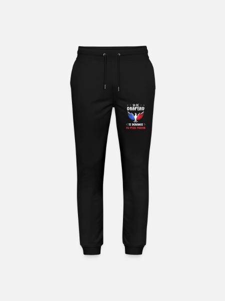 drapeau france patriote - Pantalon de jogging bio MOVER Stanley/Stella unisexe - noir