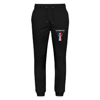 Patriot Limited Edition - Stanley/Stella Mover Unisex Organic Jogging Trousers - black - Front - Marisol (170cm) & Nik (191cm)