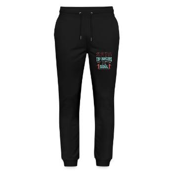 Tap Dance 5678 Tap Dancers Feel Stomping Dancing - Stanley/Stella Unisex Bio Jogginghose Mover  - Schwarz - Vorne - Marisol (170cm) & Nik (191cm)