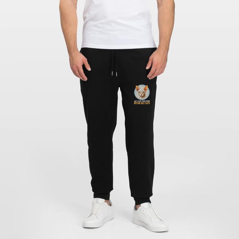 Devon Rex Kätzchen Devon Rex Katze Stanley/Stella Unisex Bio Jogginghose Mover 