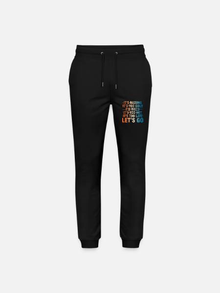 Let's Go - Motivatie voor je training - Stanley/Stella uniseks bio joggingbroek Mover - zwart