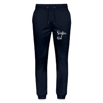 Happy Mother's Day Sister Bee Family Matching - Stanley/Stella Unisex Bio Jogginghose Mover  - Navy - Vorne - Marisol (170cm) & Nik (191cm)