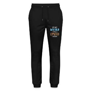 Not weird but limited edition - Stanley/Stella Mover Unisex Organic Jogging Trousers - black - Front - Marisol (170cm) & Nik (191cm)