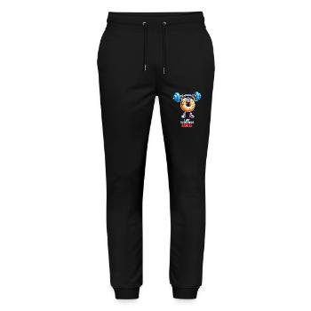 I'm lifting to eat more bagels - Stanley/Stella Mover Unisex Organic Jogging Trousers - black - Front - Marisol (170cm) & Nik (191cm)