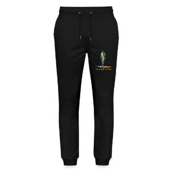 Heiße Tage Schmelzen Dahin - Stanley/Stella Unisex Bio Jogginghose Mover  - Schwarz - Vorne - Marisol (170cm) & Nik (191cm)