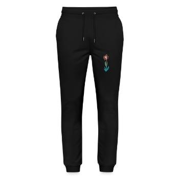 Flower, Nature, Botany - Stanley/Stella Mover Unisex Organic Jogging Trousers - black - Front - Marisol (170cm) & Nik (191cm)