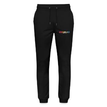 Lutte - Pantalon de jogging bio MOVER Stanley/Stella unisexe - noir - Devant - Marisol (170cm) & Nik (191cm)
