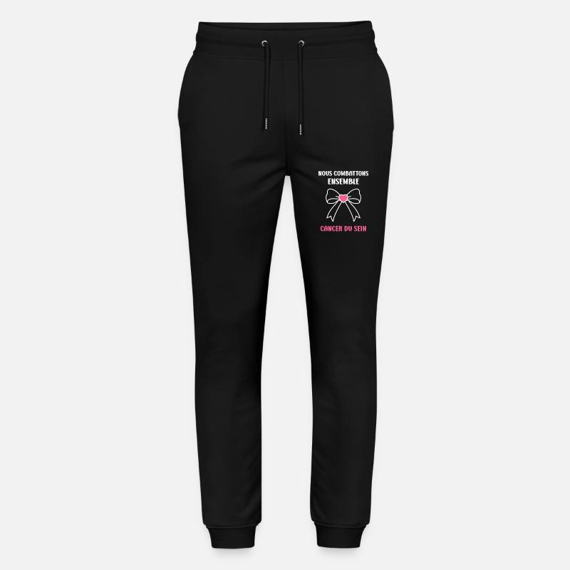 Sensibilisation cancer du sein - Pantalon de jogging bio MOVER Stanley/Stella unisexe - noir