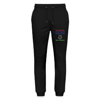 sensibilisation santé mentale - Pantalon de jogging bio MOVER Stanley/Stella unisexe - noir - Devant - Marisol (170cm) & Nik (191cm)