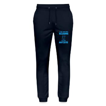 Je ne suis pas bizarre je suis autiste - Pantalon de jogging bio MOVER Stanley/Stella unisexe - marine - Devant - Marisol (170cm) & Nik (191cm)