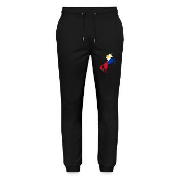 T-Shirt Licorne Drapeau Philippines Licorne Magique - Pantalon de jogging bio MOVER Stanley/Stella unisexe - noir - Devant - Marisol (170cm) & Nik (191cm)