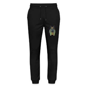 Dieu égyptien Anubis - Pantalon de jogging bio MOVER Stanley/Stella unisexe - noir - Devant - Marisol (170cm) & Nik (191cm)
