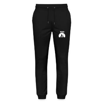 Dad² 2 Sons White - Stanley/Stella Unisex Bio Jogginghose Mover  - Schwarz - Vorne - Marisol (170cm) & Nik (191cm)