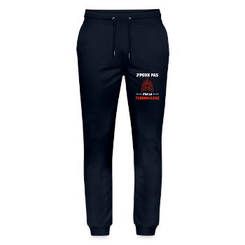 Sensibilisation à la tuberculose - Pantalon de jogging bio MOVER Stanley/Stella unisexe - marine - Devant - Marisol (170cm) & Nik (191cm)