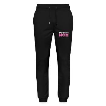 Ice Fisherman Mom The Idol The Myth Fishing Lover - Stanley/Stella Mover Unisex Organic Jogging Trousers - black - Front - Marisol (170cm) & Nik (191cm)