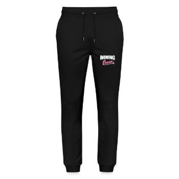 Mining Queen - Stanley/Stella Mover Unisex Organic Jogging Trousers - black - Front - Marisol (170cm) & Nik (191cm)