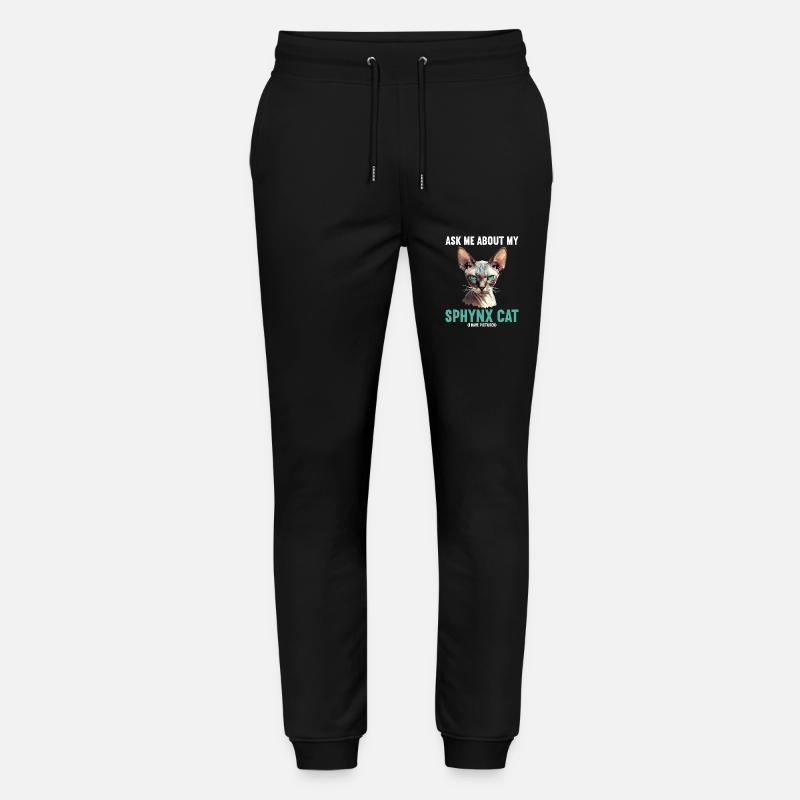 Sphynx Kätzchen Sphynx Katze - Stanley/Stella Unisex Bio Jogginghose Mover - Schwarz