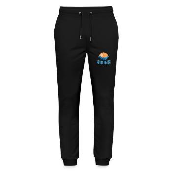 Hiking Outdoor Hobby - Stanley/Stella Mover Unisex Organic Jogging Trousers - black - Front - Marisol (170cm) & Nik (191cm)