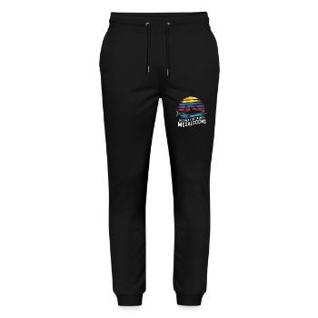 La vie serait meilleure avec Megalodon Funny Shark - Pantalon de jogging bio MOVER Stanley/Stella unisexe - noir - Devant - Marisol (170cm) & Nik (191cm)