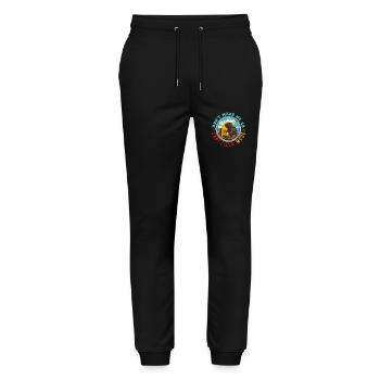 Ne me faites pas passer en mode Capyzilla - Capybara Meme - Pantalon de jogging bio MOVER Stanley/Stella unisexe - noir - Devant - Marisol (170cm) & Nik (191cm)