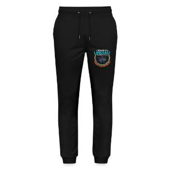 The Guitar Is A Language Understood By All, Speaki - Stanley/Stella Mover Unisex Organic Jogging Trousers - black - Front - Marisol (170cm) & Nik (191cm)