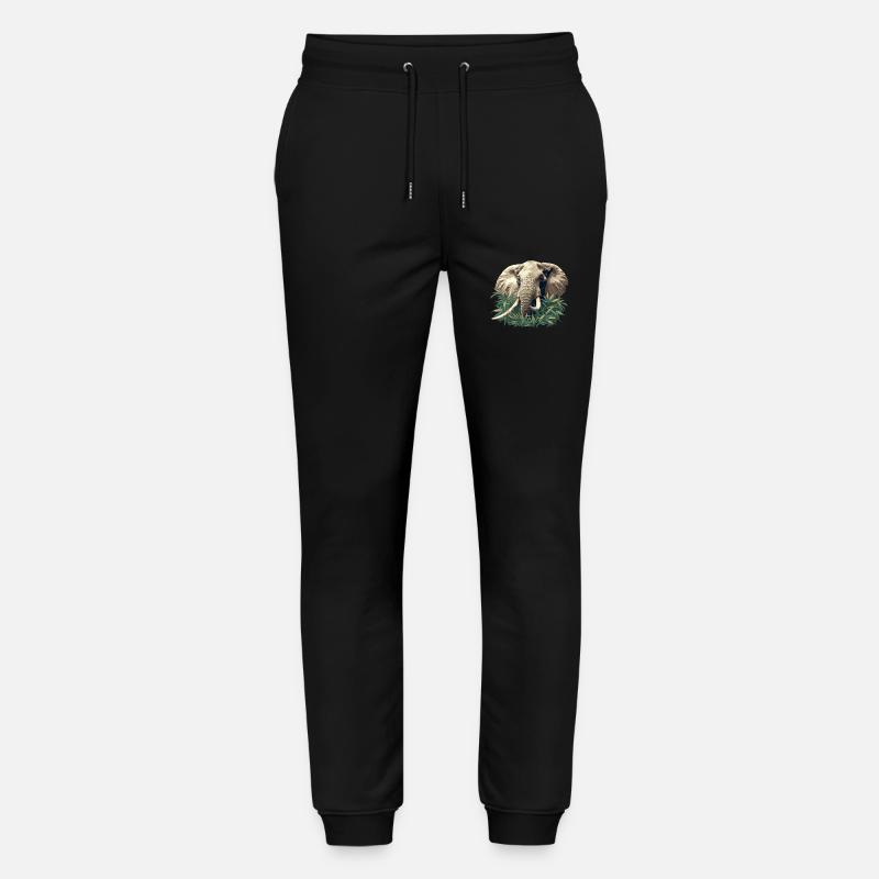 Elefanten Elefant - Stanley/Stella Unisex Bio Jogginghose Mover  - Schwarz