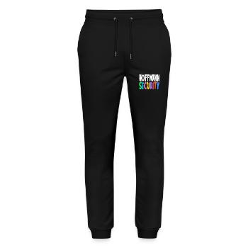 Idée cadeau Hoffmann Security - Pantalon de jogging bio MOVER Stanley/Stella unisexe - noir - Devant - Marisol (170cm) & Nik (191cm)