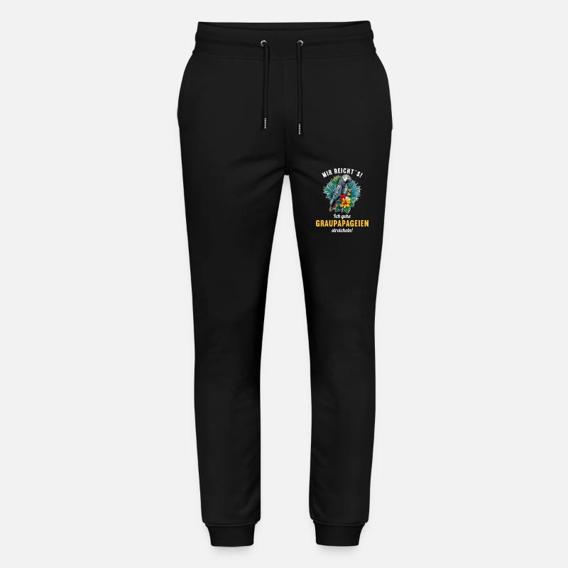 Perroquets gris d’Afrique - Pantalon de jogging bio MOVER Stanley/Stella unisexe - noir