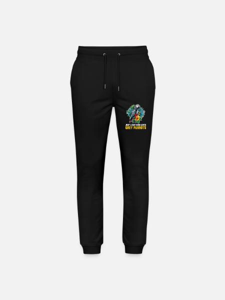 African grey parrots - Stanley/Stella Mover Unisex Organic Jogging Trousers - black
