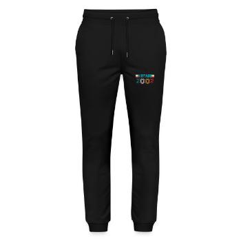 2002 Birthday Vintage - Stanley/Stella Mover Unisex Organic Jogging Trousers - black - Front - Marisol (170cm) & Nik (191cm)