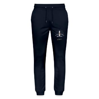 Norderney mein Heimathafen Insel Norderney - Stanley/Stella Unisex Bio Jogginghose Mover  - Navy - Vorne - Marisol (170cm) & Nik (191cm)