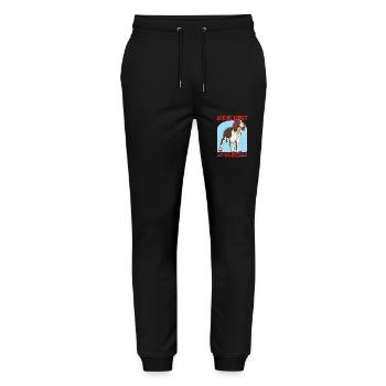 English Springer Spaniel Dog Owner Gift - Stanley/Stella Mover Unisex Organic Jogging Trousers - black - Front - Marisol (170cm) & Nik (191cm)