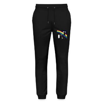 Daughter Dad Mourning Angel - Stanley/Stella Mover Unisex Organic Jogging Trousers - black - Front - Marisol (170cm) & Nik (191cm)