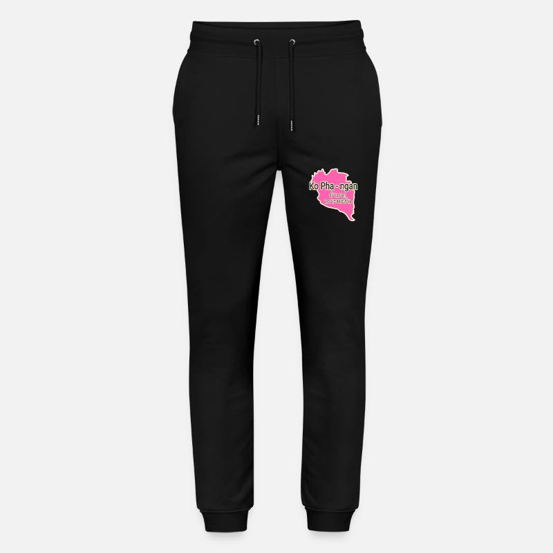 Carte de l’île de Koh Phangan - Pantalon de jogging bio MOVER Stanley/Stella unisexe - noir