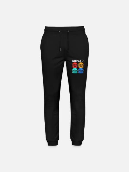 Cheeseburger - Stanley/Stella Mover Unisex Organic Jogging Trousers - black