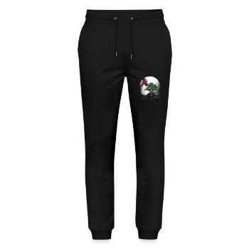 Fairy Tale Mythical Creature Dragon Dragon Fairy Tale Character Myth - Stanley/Stella Mover Unisex Organic Jogging Trousers - black - Front - Marisol (170cm) & Nik (191cm)