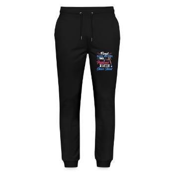 Forget Glass Slippers This Princess Cheerleader - Stanley/Stella Unisex Bio Jogginghose Mover  - Schwarz - Vorne - Marisol (170cm) & Nik (191cm)