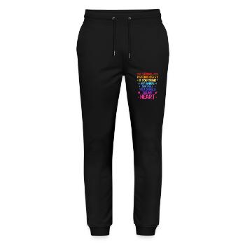 School psychologist, psychologist, psychotherapist - Stanley/Stella Mover Unisex Organic Jogging Trousers - black - Front - Marisol (170cm) & Nik (191cm)