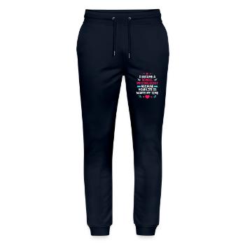 Schulpsychologe Psychologe Psychotherapeut - Stanley/Stella Unisex Bio Jogginghose Mover  - Navy - Vorne - Marisol (170cm) & Nik (191cm)