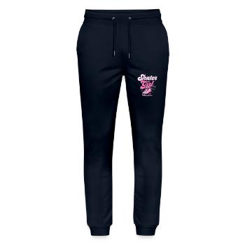 Grace on Ice: The Skater Girl's Journey - Stanley/Stella Unisex Bio Jogginghose Mover  - Navy - Vorne - Marisol (170cm) & Nik (191cm)