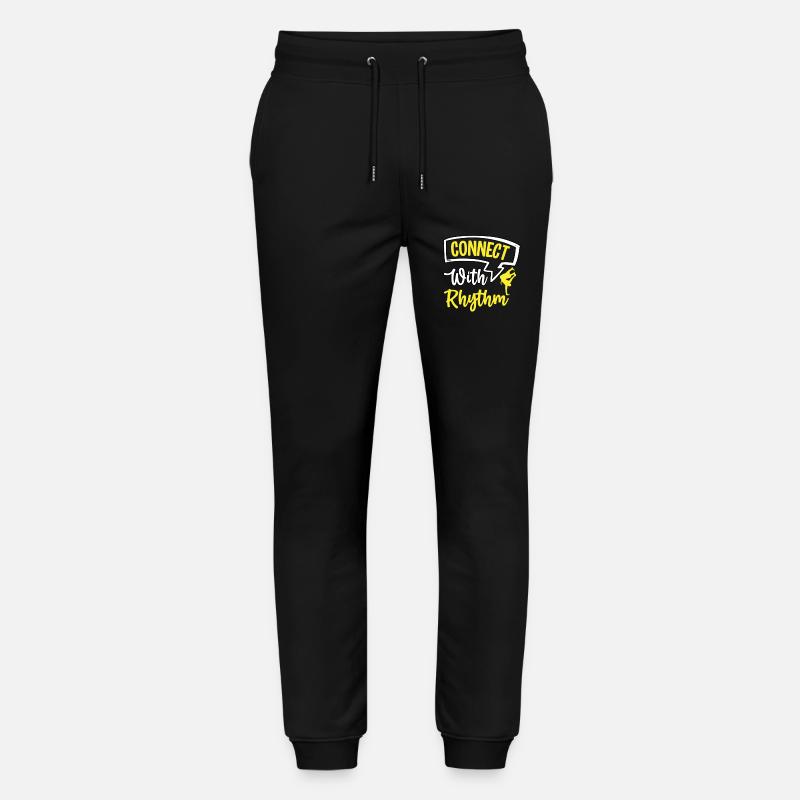 Connectez-vous avec Rhythmus - Pantalon de jogging bio MOVER Stanley/Stella unisexe - noir