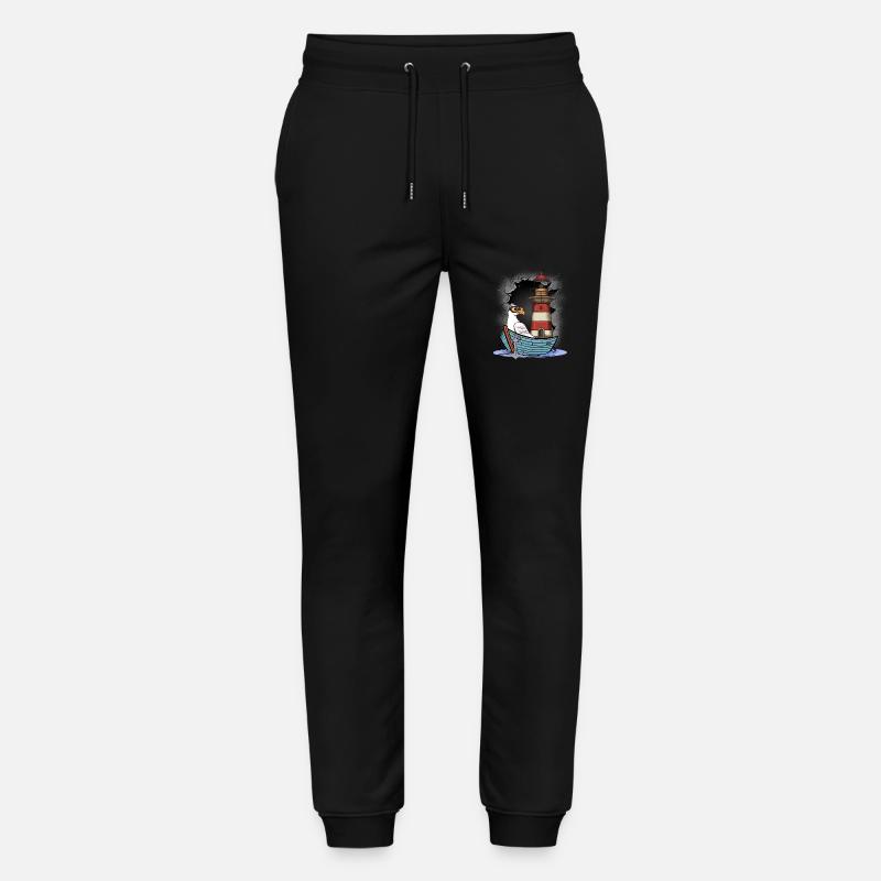 Möwe maritim Möwen Seevögel Leuchtturm - Stanley/Stella Unisex Bio Jogginghose Mover  - Schwarz