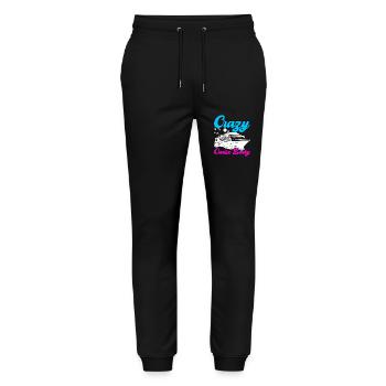 Kreuzfahrt Urlaub Kreuzfahrtschiff - Stanley/Stella Unisex Bio Jogginghose Mover  - Schwarz - Vorne - Marisol (170cm) & Nik (191cm)