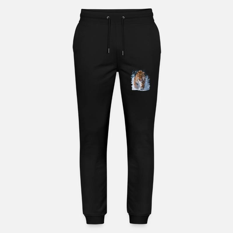Léopard de l’Amour Amurleoparden Amurleopard - Pantalon de jogging bio MOVER Stanley/Stella unisexe - noir