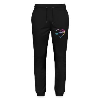 Bartender Mixologist Heart - Stanley/Stella Unisex Bio Jogginghose Mover  - Schwarz - Vorne - Marisol (170cm) & Nik (191cm)