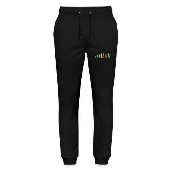 Bartender Mixologist Evolution - Stanley/Stella Unisex Bio Jogginghose Mover  - Schwarz - Vorne - Marisol (170cm) & Nik (191cm)