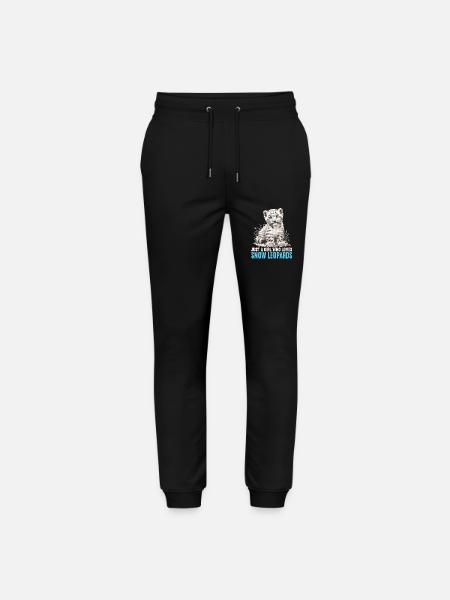 Snow Leopard Schneeleoparden Schneeleopard - Stanley/Stella Mover Unisex Organic Jogging Trousers - black