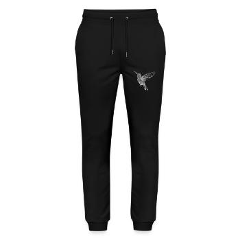 Hummingbird Kolibris Kolibri - Stanley/Stella Unisex Bio Jogginghose Mover  - Schwarz - Vorne - Marisol (170cm) & Nik (191cm)