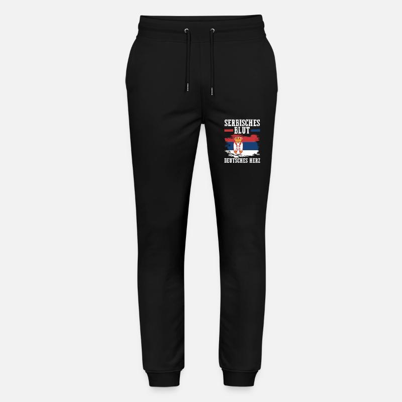 Serbe Serbe Allemagne Serbie - Pantalon de jogging bio MOVER Stanley/Stella unisexe - noir